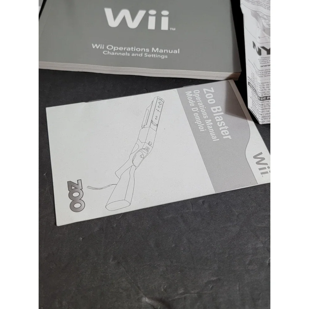 Wii Console Operations Manuals System Setup Remote Manuals Mixed Lot